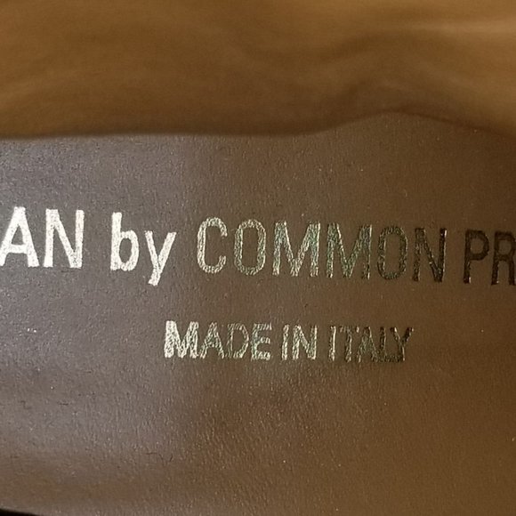 Common Projects Women By Zip Ankle Boot, Black Leather, Womens Size 11 / 41 - Picture 13 of 13